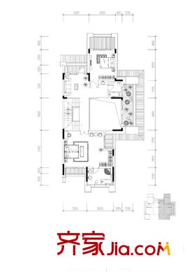至德路9號(hào)戶型圖至仁雙拼右二層 4室3廳5衛(wèi)1廚