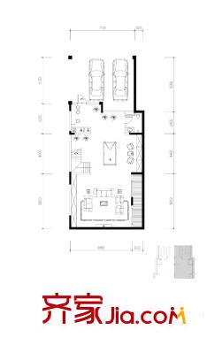 至德路9號(hào)戶型圖至仁雙拼右負(fù)一層 4室3廳5衛(wèi)1廚