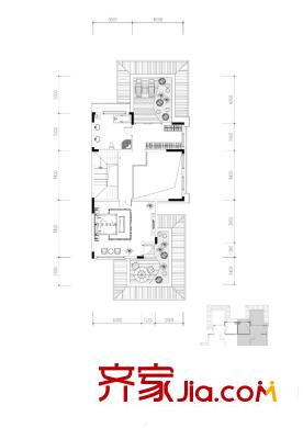 至德路9號(hào)戶型圖至仁雙拼右三層 4室3廳5衛(wèi)1廚