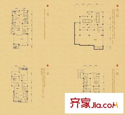 首鋼美利山二期御山戶型圖一期類獨棟2棟上坡端頭I戶型 5室2廳4衛(wèi)1廚