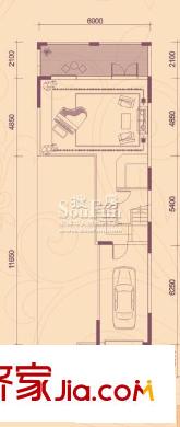 慶隆南山高爾夫橘香郡戶型圖B1戶型陽光地下層 1室
