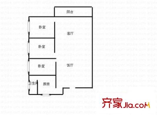 宏泰苑 2室 戶型圖