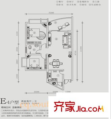 紫晶麗苑 戶型圖7