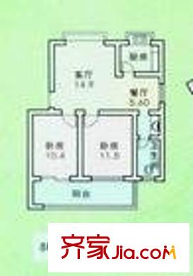 宏泰苑 2室 戶型圖