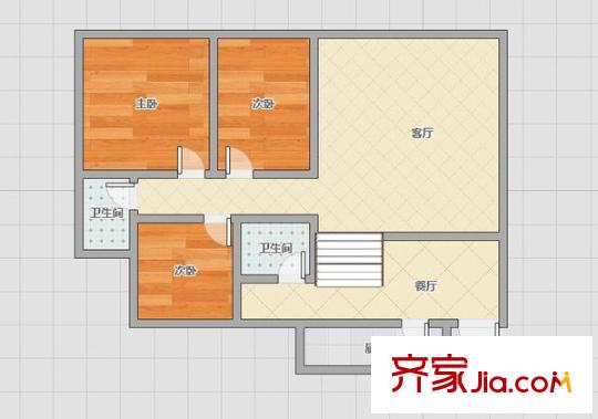 一碗水前街 3室 戶型圖