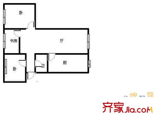 中山四路小區(qū) 3室 戶型圖