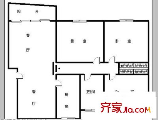 書(shū)香美地 3室 戶(hù)型圖