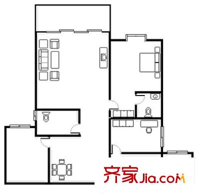 黃金堡公寓住宅小區(qū) 3室 戶型圖