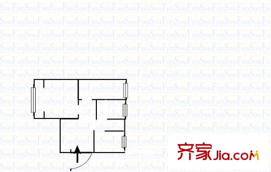 下羅家灣 2室 戶型圖