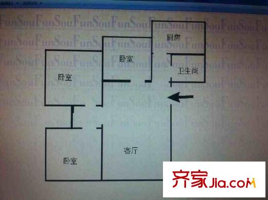 明佳苑 3室 戶型圖