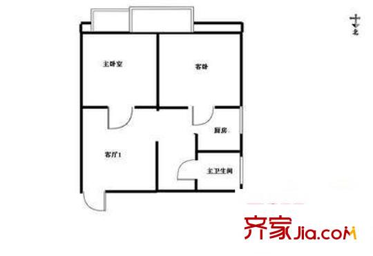 萬凱鋒度 1室 戶型圖