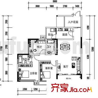 國雅彩云間 戶型圖 4號房