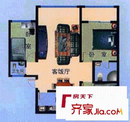 龍泉新苑戶型圖戶型圖 3室2廳2衛(wèi)1廚