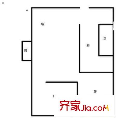 洋河一村 2室 戶型圖