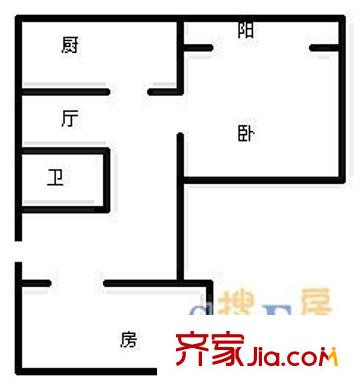 四公里小區(qū)戶(hù)型圖四公里 2室 戶(hù)型圖 2室1廳1衛(wèi)1廚