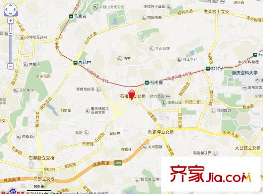 圣泉花園交通圖