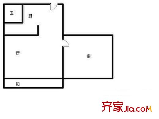 四公里小區(qū)戶型圖四公里 1室 戶型圖 1室1廳1衛(wèi)1廚