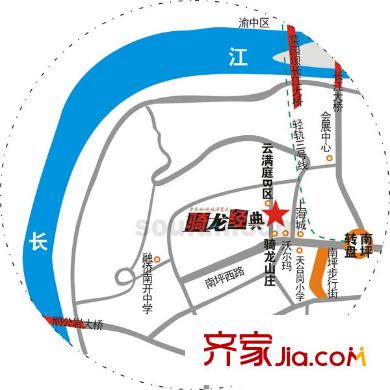 騎龍經(jīng)典交通圖