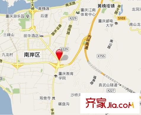 明發(fā)江南香郡交通圖