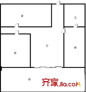 海宇天賜苑 2室 戶型圖