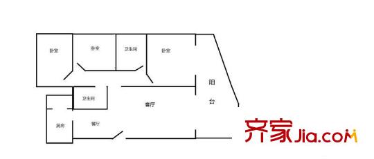 香林華府 3室 戶型圖