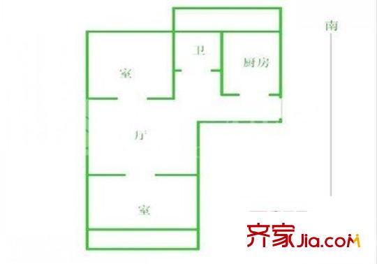 大順商廈 2室 戶型圖