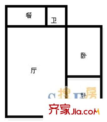 大順商廈 2室 戶型圖