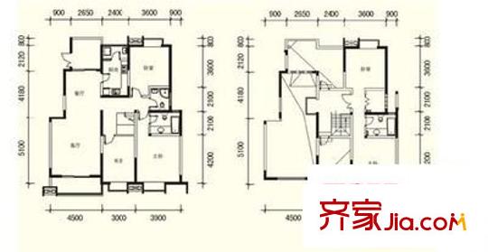 新原野大廈 5室 戶型圖