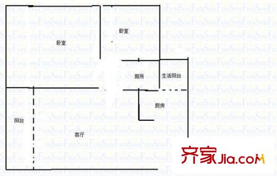 科強(qiáng)錦龍園 2室 戶型圖