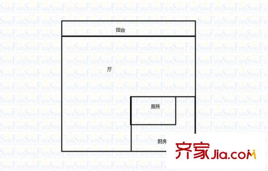 科強錦龍園 1室 戶型圖