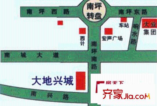 大地興城交通圖