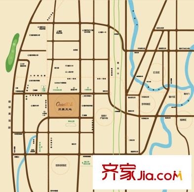 貝蒙天地錦軒區(qū)位圖