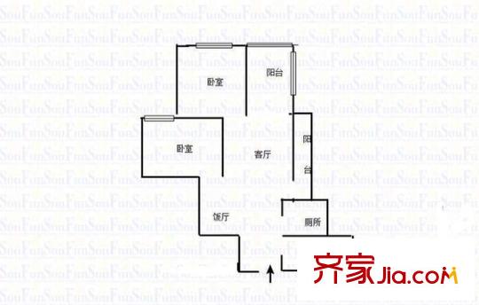 云立家天下 2室 戶型圖
