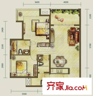云立家天下 3室 戶型圖