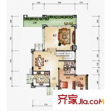 前衛(wèi)江畔 3室 戶型圖