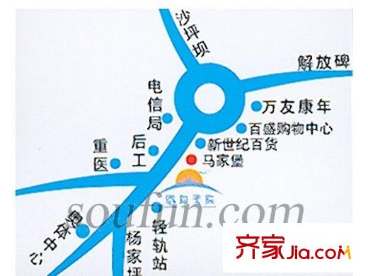 驕陽(yáng)天際交通圖