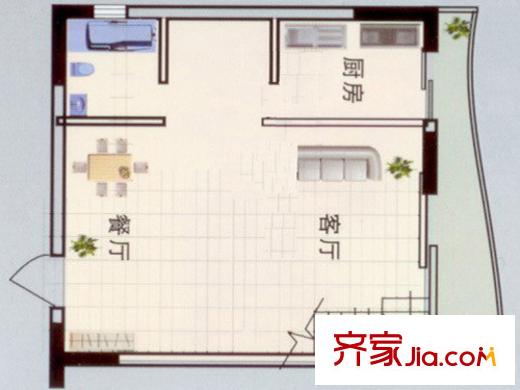 驕陽天際戶型圖戶型圖2 2室2廳2衛(wèi)1廚