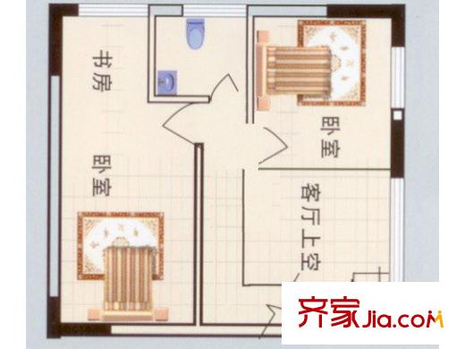 驕陽天際戶型圖戶型圖3 2室2廳2衛(wèi)1廚