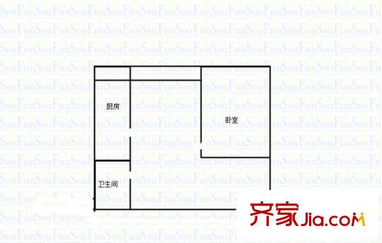 典雅森林花園 1室 戶型圖