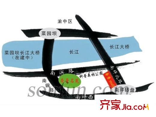 帝景名苑交通圖