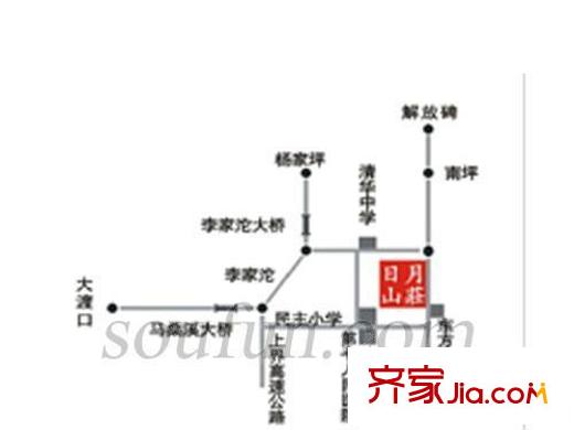 日月山莊交通圖