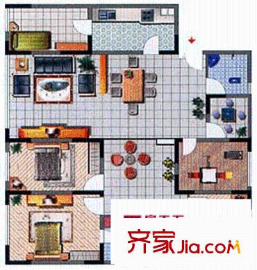 萬(wàn)吉廣場(chǎng) 5室 戶(hù)型圖