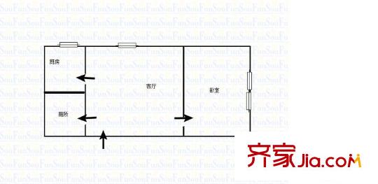 萬(wàn)吉廣場(chǎng) 1室 戶(hù)型圖