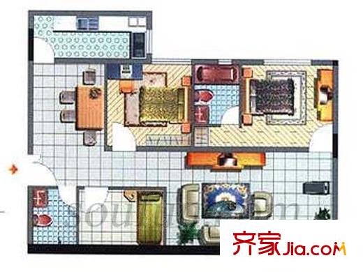 萬吉廣場 3室 戶型圖