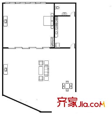 萬(wàn)吉廣場(chǎng) 1室 戶(hù)型圖