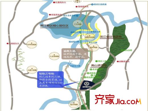 遠洋高爾夫國際社區(qū)果嶺洋樓交通圖