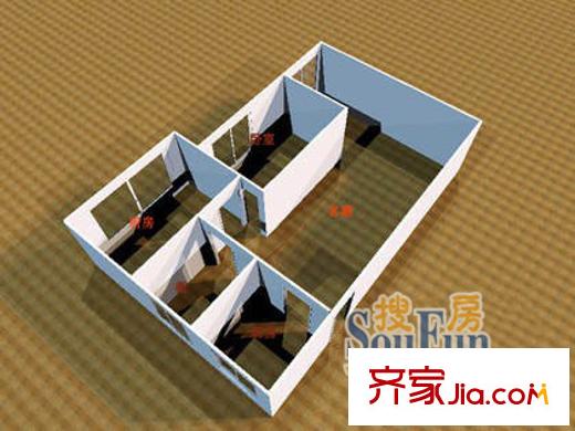 都市庭園戶型圖都市庭院2 2室1廳1衛(wèi)1廚