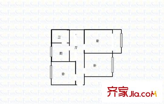 都市庭園 2室 戶(hù)型圖