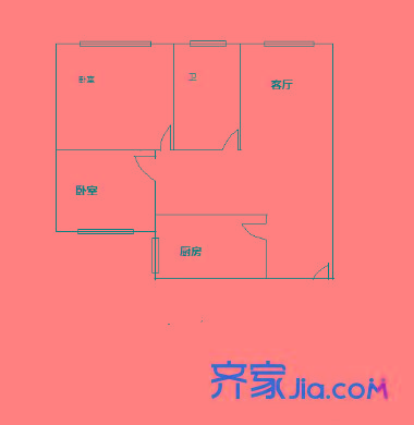馨蒂麗苑 2室 戶型圖