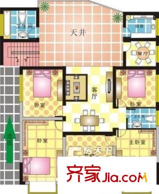 巴渝佳夢 4室 戶型圖